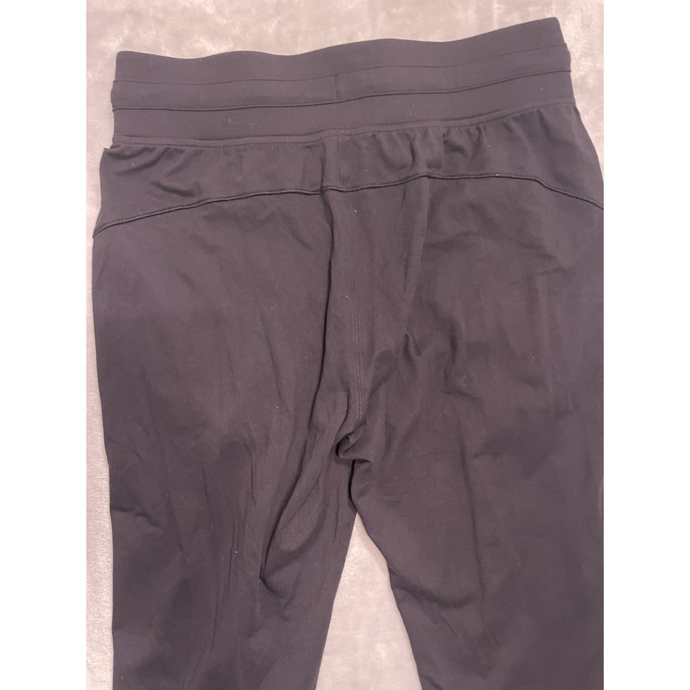 Lululemon Womens 8 Black Joggers Track Pants Tapered Drawstring Gym Workout - Picture 9 of 9